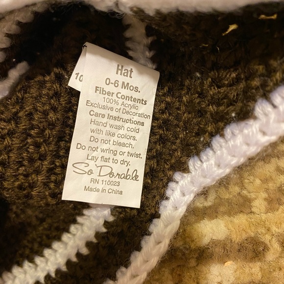 NWOT Turkey/Football/Crown Knit Baby Hats Infant - Picture 5 of 7